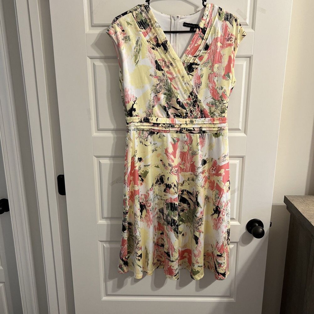 Preston & York Women Yellow Casual‎ Dress S